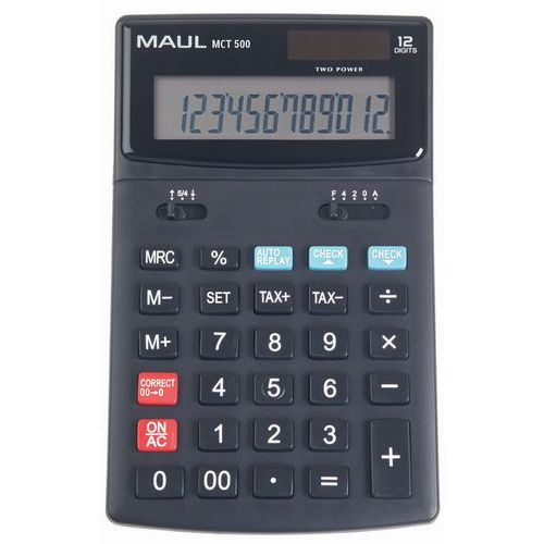 Calculatrice De Bureau Mct 500- 12 Touches - Maul