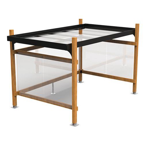 Abri Vélos Naturelli 75 X 25 Noir Profond