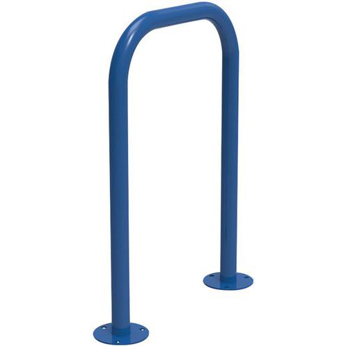 Abri Plus - Borne à vélos U renversé bleu gentiane - Acier galvanisé époxy - 1 place - 850mm hauteur - Durable et recyclable