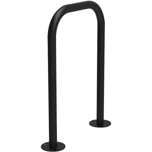 Abri Plus - Borne à vélos en U renversé Noir - Acier Galvanisé - 1 Place - 850mm Hauteur - Durable et Recyclable