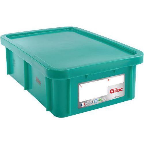 Bac Haccp 25 Litres Rectangulaire + Couvercle - Vert