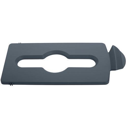 Couvercle Déchets Mélangés Slim Jim Gris