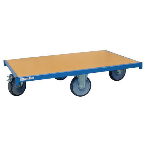 Plateau Roulant Bleu 1200 X 800 Mm Capacité 500 Kg