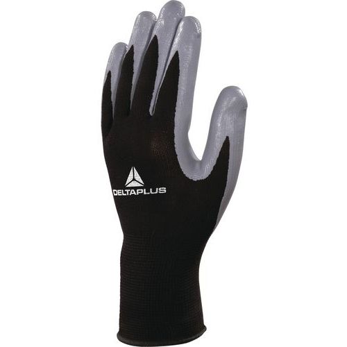 Gants De Manutention Tricot Polyester / Paume Nitrile Dpve712gr