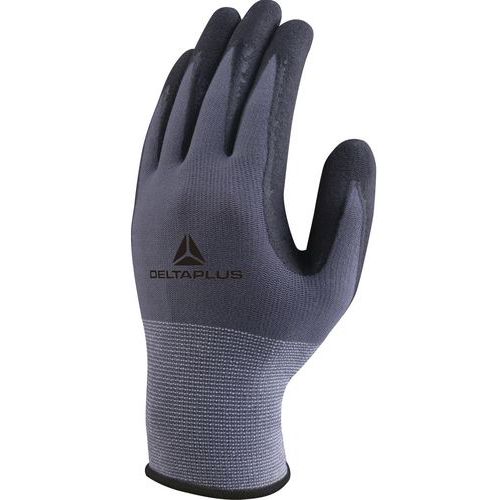 Gants De Manutention Tricot Polyamide Spandex - Paume Nitrile/pu + Picots