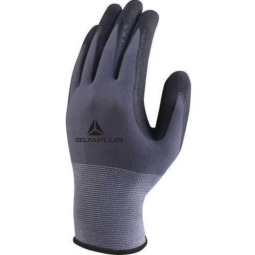 Gants De Manutention Tricot Polyamide Spandex - Paume Nitrile/pu + Picots