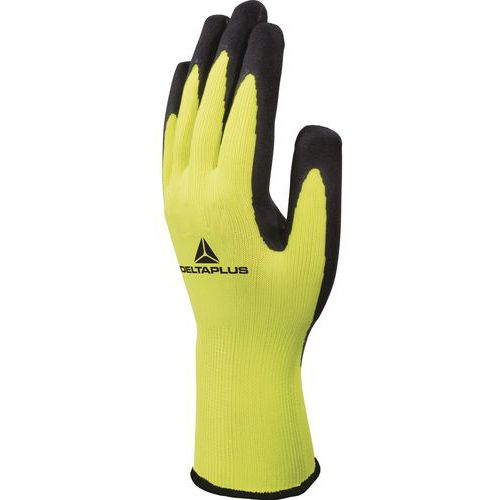 Gants De Manutention Tricot Polyester - Paume Enduite Mousse Latex Dpvv733