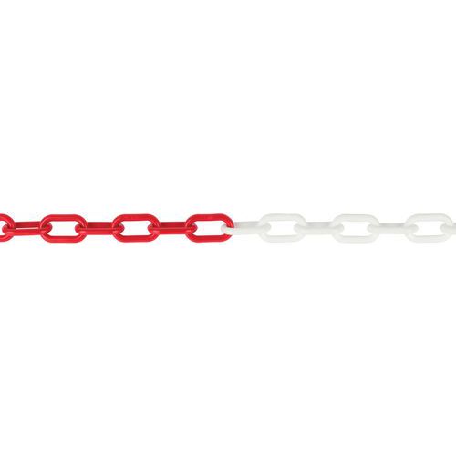 Chaîne En Plastique 25m Rouge/blanche