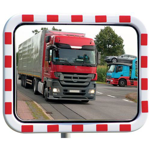 Miroir Acryl 80x100 Cm Fixation 4 Points Poteau Murale