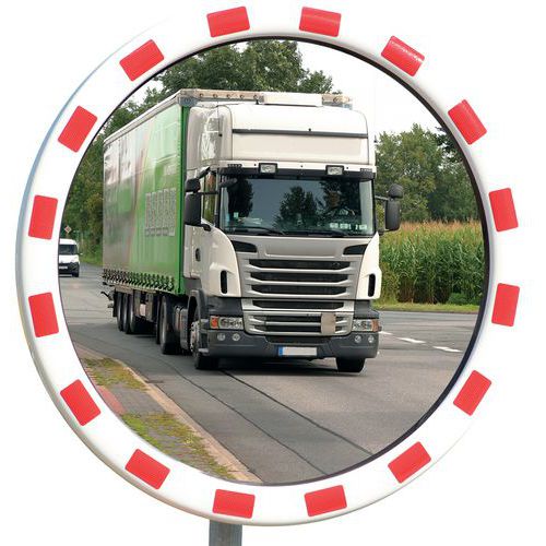 Miroir Routier Ø60 Cm Inox Fixation 4 Points