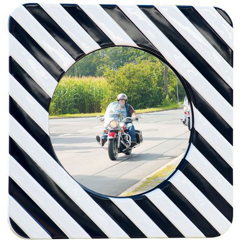 Miroir D'agglomération Inox Ã˜60 Cm Fixation 4 Points