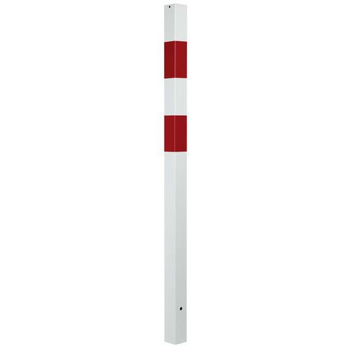 Poteau Carré à Sceller 70x70 1400 Mm Rouge-blanc