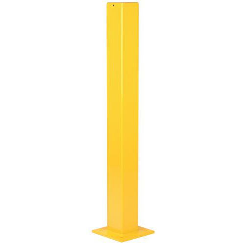 Poteau Acier Galvanisé Simple Extérieur 1m Pour Barrière Sécurité