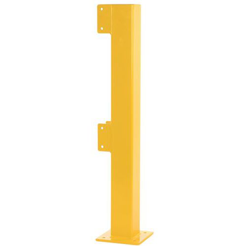 Poteau Acier Extrémité Intérieur 1m Pour Barrière Sécurité Modulaire