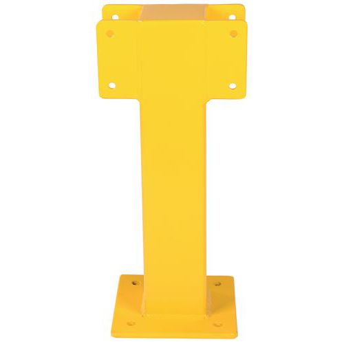 Poteau Acier Central 50cm Avec Languettes U Pour Barrière Sécurité