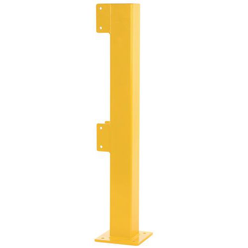Poteau D'angle Acier Galvanisé Extérieur 1m Pour Barrière Sécurité