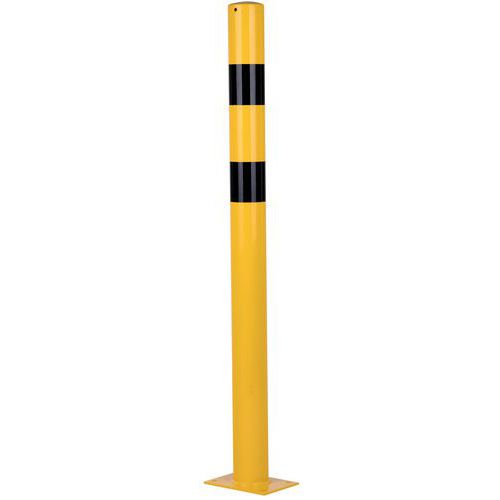 Poteau De Protection Acier Galvanisé Ø89 Hauteur 1200 Mm