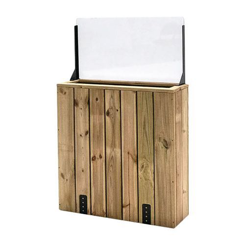 Jardinière À Fixer 75x24x80 - Pare Vent 40 Cm