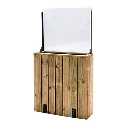 Jardinière À Fixer 75x24x80 - Pare Vent 60 Cm
