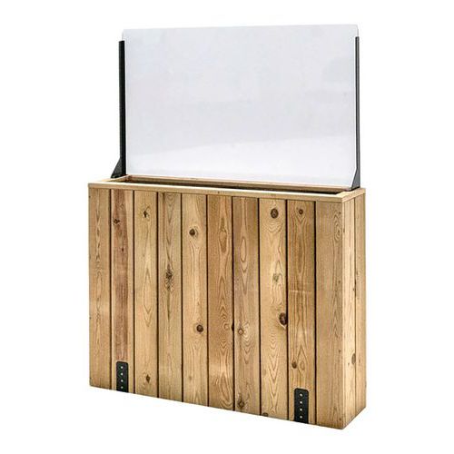 Jardinière À Fixer 100x24x80 - Pare Vent 60cm