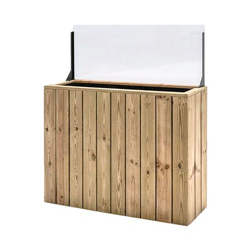 Jardinière Autoportante 100x34x80 Pare Vent 40 Cm