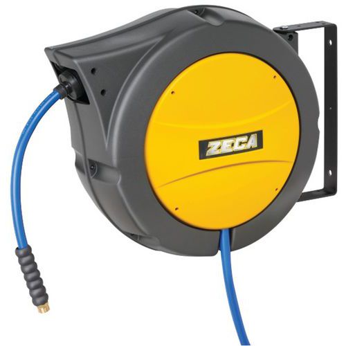 Zeca - Enrouleur Air Eau 12m Ø 12.5mm - Pression 15 bar - Plastique Recyclé - Outillage Pneumatique