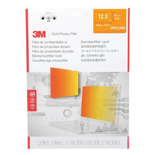 3m 1 Filtre De Confidentialité Or Pour Ordinateur Portable De 12,5 à 24 3M