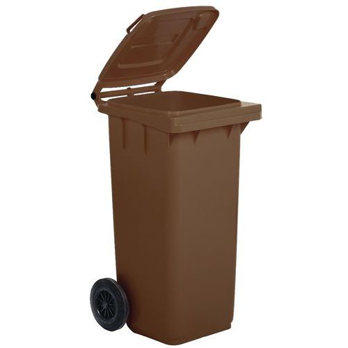 Poubelle Full Color - 120 L - Marron - Manutan