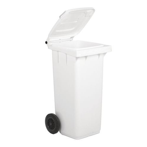 Poubelle Full Color - 120 L - Blanc - Manutan