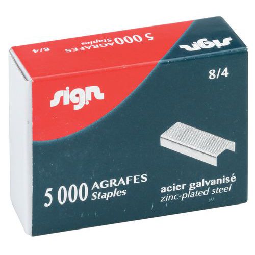 Agrafes Sign 8/4 - Boîte De 5 000