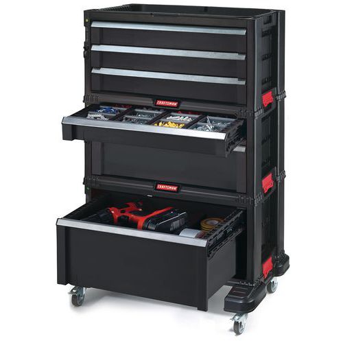 Armoire à Outils Curver Avec Roulettes 6 Tiroirs