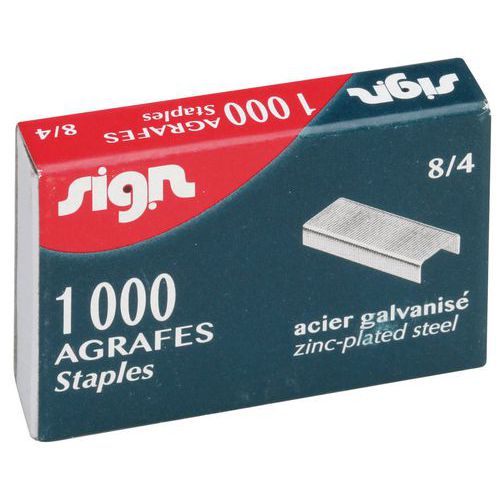 Agrafes Sign 8/4 - Boîte De 1 000