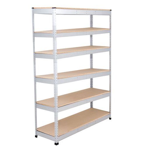 Rayonnage Manutan Rapid 1 2440x1525x610 6 Tab Agglo Zingué