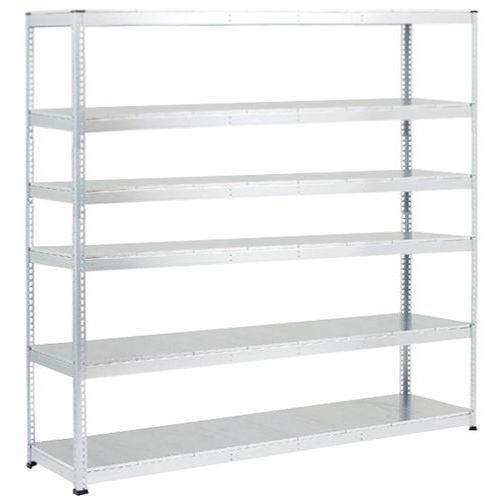 Rayonnage Manutan Rapid 1 2440x2440x610 6 Tabl Metal Gris