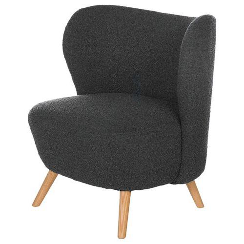 Fauteuil Bas Jaipur Gris Foncé