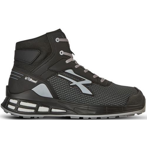 U Power - Chaussure de sécurité RED PREMIUM FANTOM ESD S3 CI SRC - Taille 42 - Gris - Haut - Métallique
