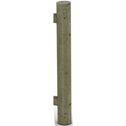 Mobextan - Poteau de clôture Ranch - Pin - Ø12 cm x H150 cm - Bois durable - 10 ans garantie