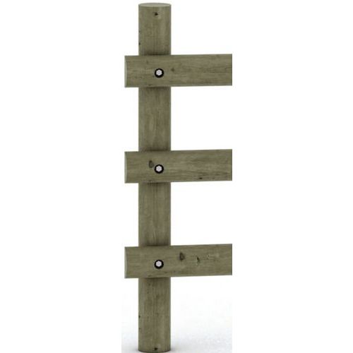 Mobextan - Poteau Montech Pin - Ø 10 cm H 200 cm - Bois Naturel - Garantie 10 ans