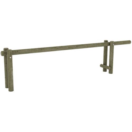 Mobextan - Barrière Basculante Passage 3,50 m - Pin Traité - Bois Robuste - Garantie 10 Ans