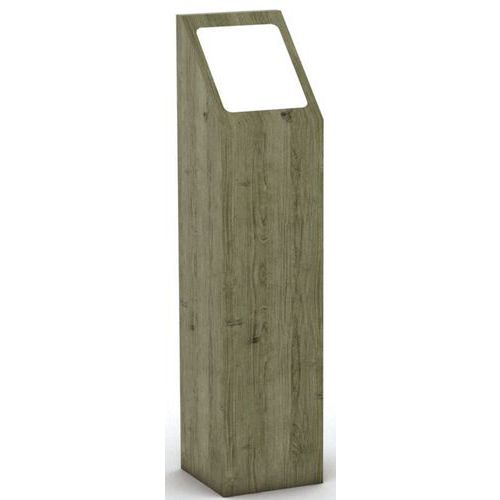 Mobextan - Borne Signalétique Bois Pin 14x14x60 cm - Hauteur Utile 40 cm - Garantie 10 Ans