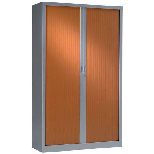 Armoire Haute 120x198 Cm Corps Alu 9006 Rid. Merisier