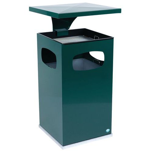 Cendrier-poubelle 72l / Vert - Manutan