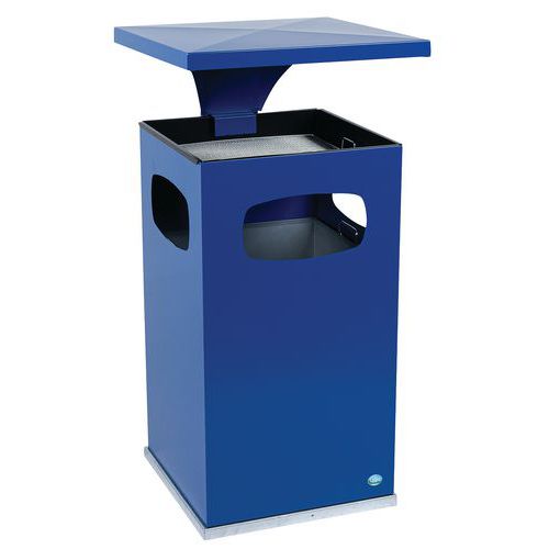 Cendrier-poubelle 72l / Bleu - Manutan