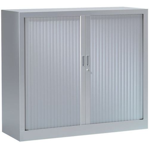 Armoire Basse à Rideaux 100 X 100 Cm 9006 Aluminium