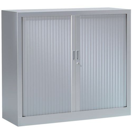 Armoire Basse à Rideaux 120 X 100 Cm 9006 Aluminium