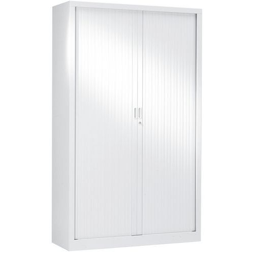 Armoire Haute à Rideaux 120 X 198 Cm 9016 Blanc