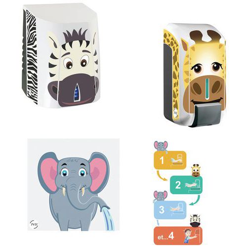 Sèche-mains Sup'air + Distributeur De Savon Gel Kids - Jvd