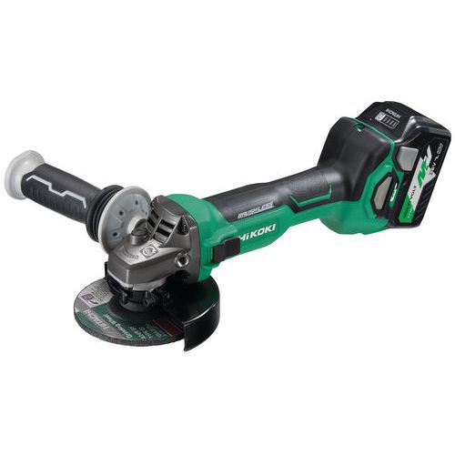 Hitachi 1 Meuleuse Multivolt 36/18v 2,5/5ah Diamètre 125mm - Hikoki