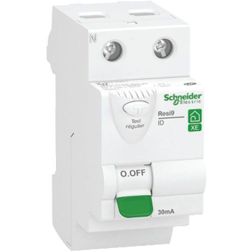 Interrupteur Différentiel - 2p - 25a - 30ma - Resi9 Xe