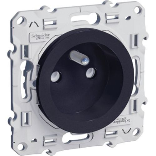 Prise De Courant 2p+t Anthracite à Vis - Odace